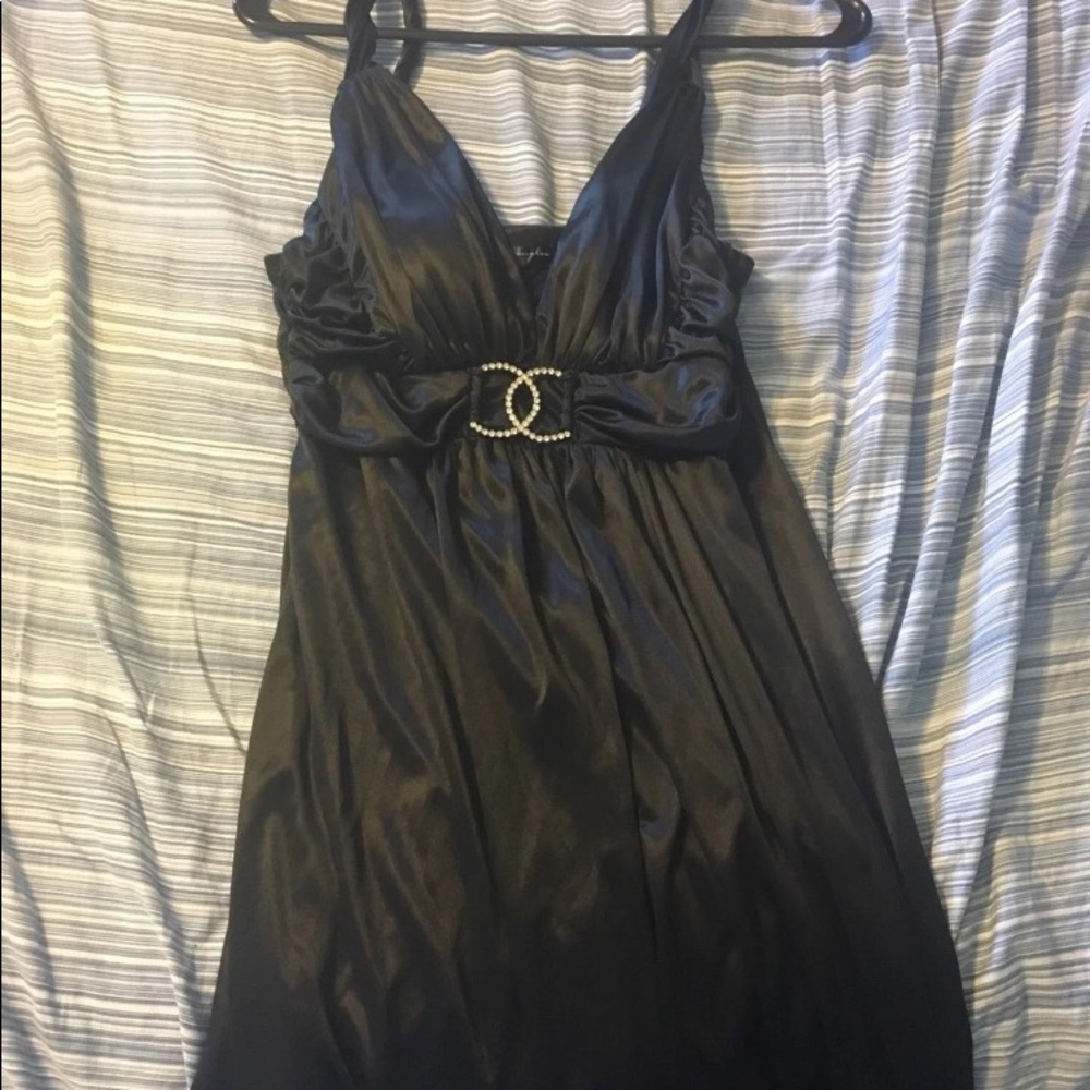Little black dress.